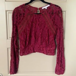 HYFVE Cropped Lace Blouse